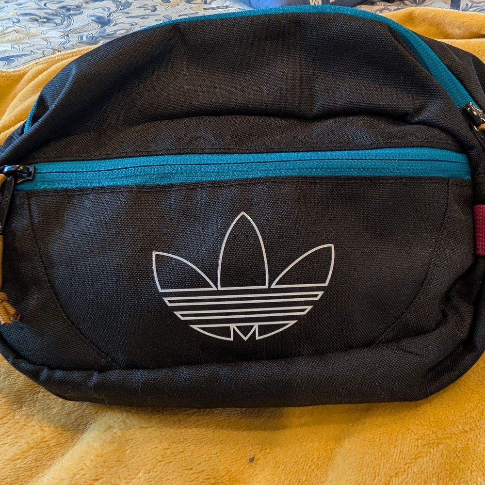 Adidas Black Waist Bag - Picture 2 of 5